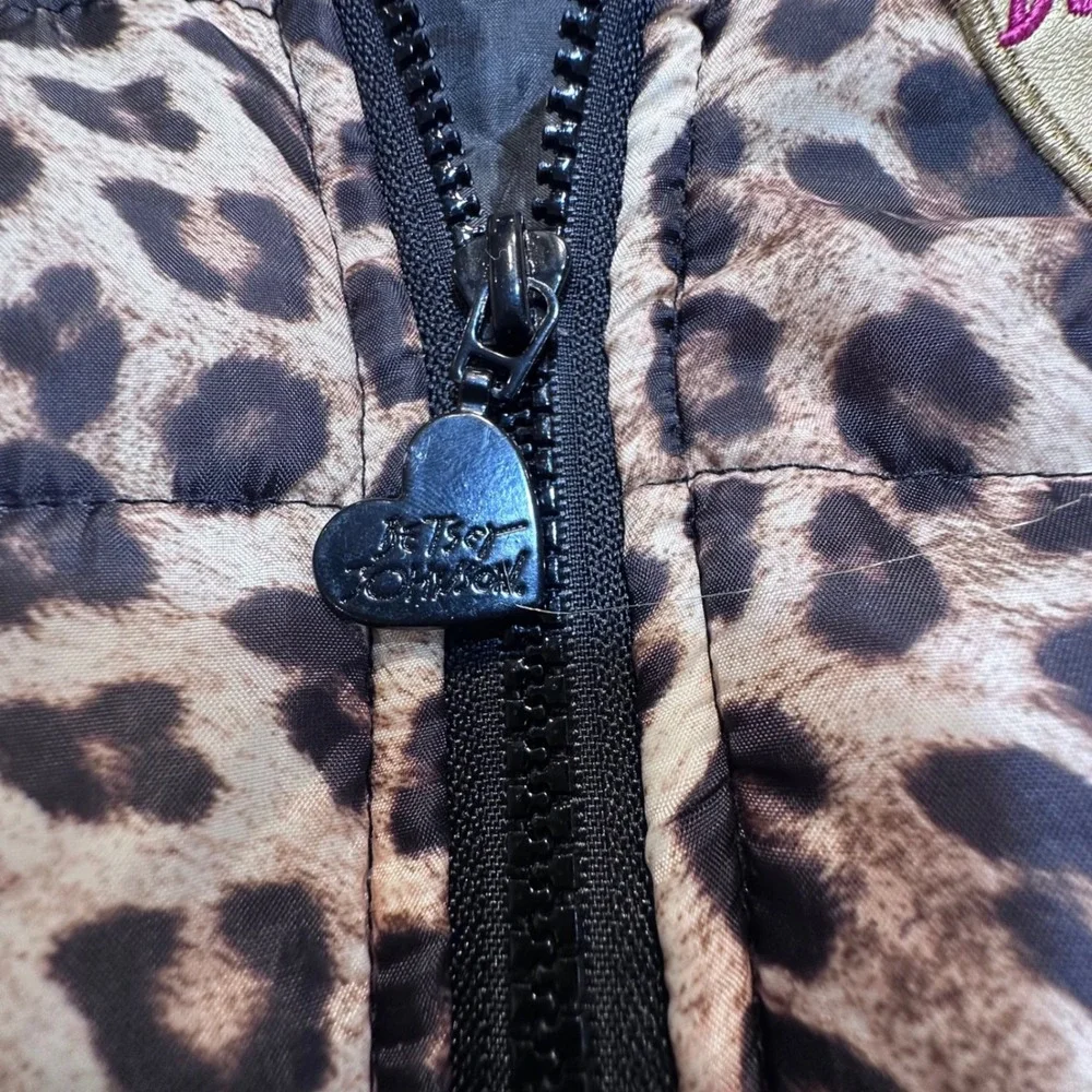 Kids 4T‎ Betsey Johnson Leopard Fur Hooded Vest & Disney Minnie Mouse Pink Vest